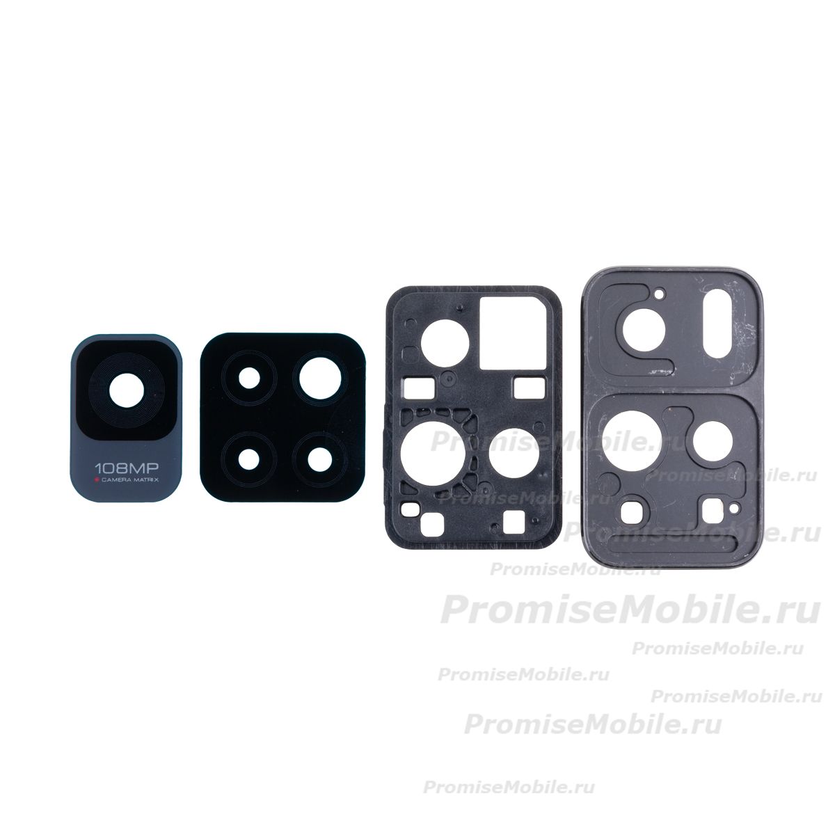 Стекло камеры для Xiaomi Redmi Note 11 Pro+ 5G в сборе с рамкой <черный> ― 