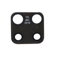 Стекло камеры для Xiaomi Redmi Note 9 Pro Global <черный>