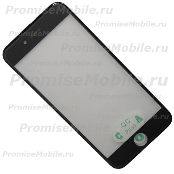 Стекло для Apple iPhone 6 в сборе с рамкой и OCA пленкой <черный> ― 