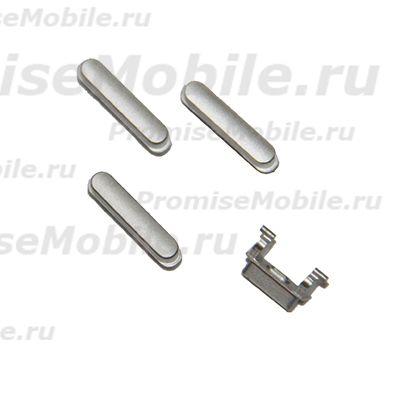 Толкатель кнопки включения Apple iPhone 6 (набор 4шт.) <серебро> ― 