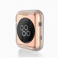Чехол для Apple Watch Series 3 (38 mm) силиконовый <прозрачный>