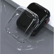 Чехол для Apple Watch Series 6 (40 mm) силиконовый <прозрачный>
