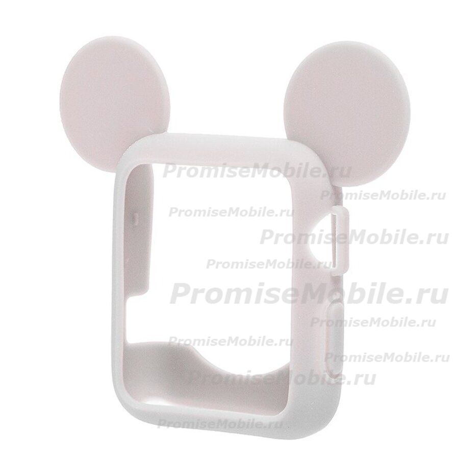 Чехол для Apple Watch Series 2 (42 mm) силиконовый Mickey Mouse <серый> ― 