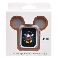 Чехол для Apple Watch Series 2 (42 mm) силиконовый Mickey Mouse <серый>