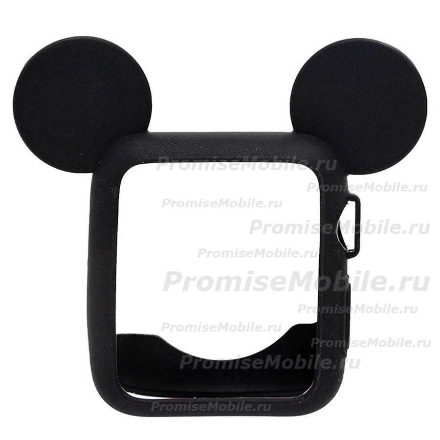 Чехол для Apple Watch Series 2 (42 mm) силиконовый Mickey Mouse <черный> ― 