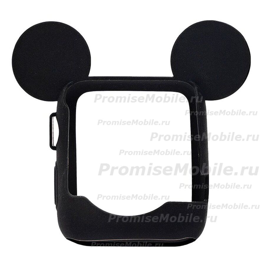 Чехол для Apple Watch Series 2 (42 mm) силиконовый Mickey Mouse <черный> ― 
