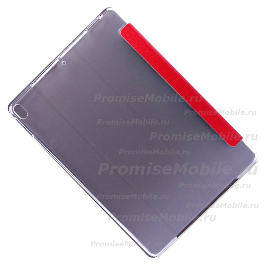 Чехол для Apple iPad Pro 11 (2018) пластик прозрачный + смарт панель <красный> ― 