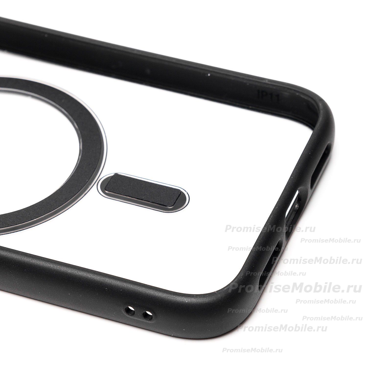 Чехол для Apple iPhone 11 пластиковый MagSafe <черный> ― 