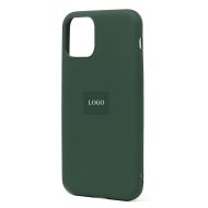 Чехол для Apple iPhone 11 Pro Max силиконовый Soft Touch 2 <темно-зеленый> (премиум)
