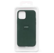 Чехол для Apple iPhone 11 Pro Max силиконовый Soft Touch 2 <темно-зеленый> (премиум)