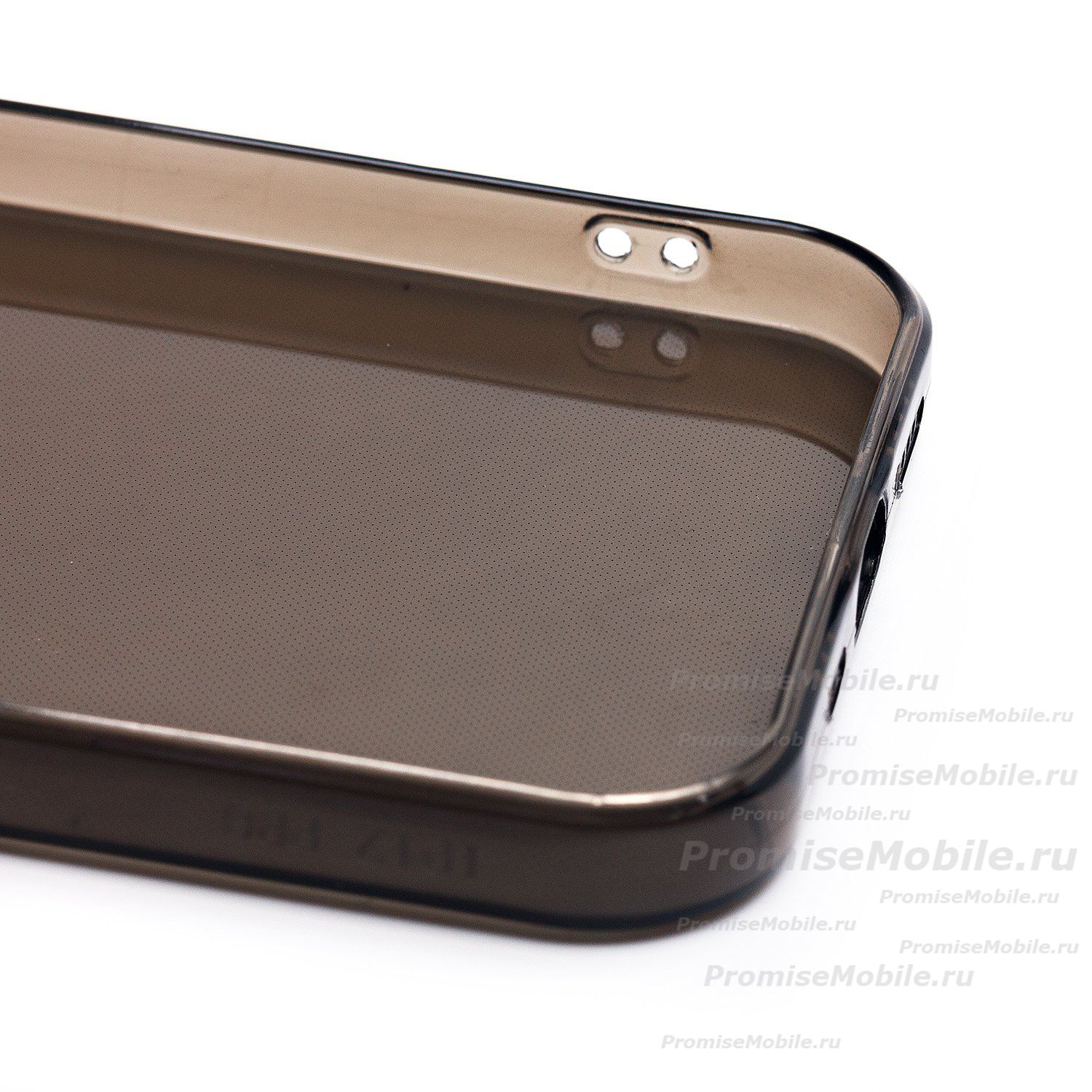 Чехол для Apple iPhone 12 Pro силиконовый ультратонкий <прозрачно-черный> ― 