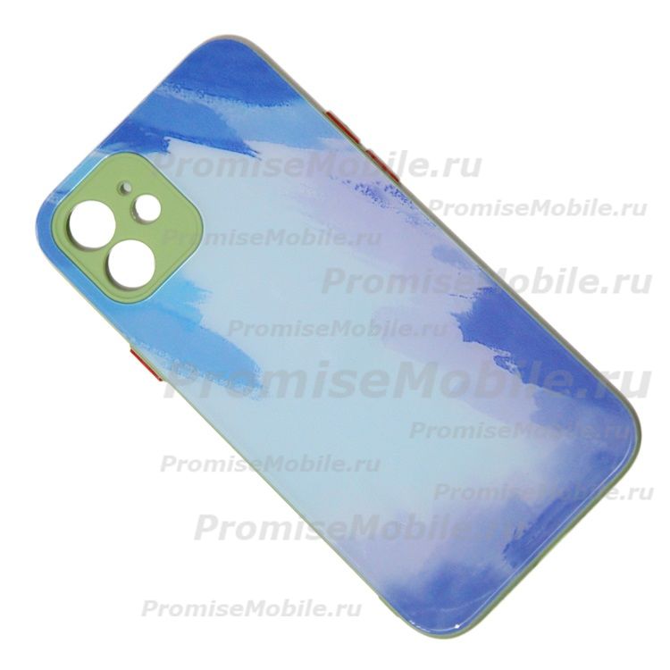 Чехол для Apple iPhone 12 силиконовый ART №1 <синий> ― 