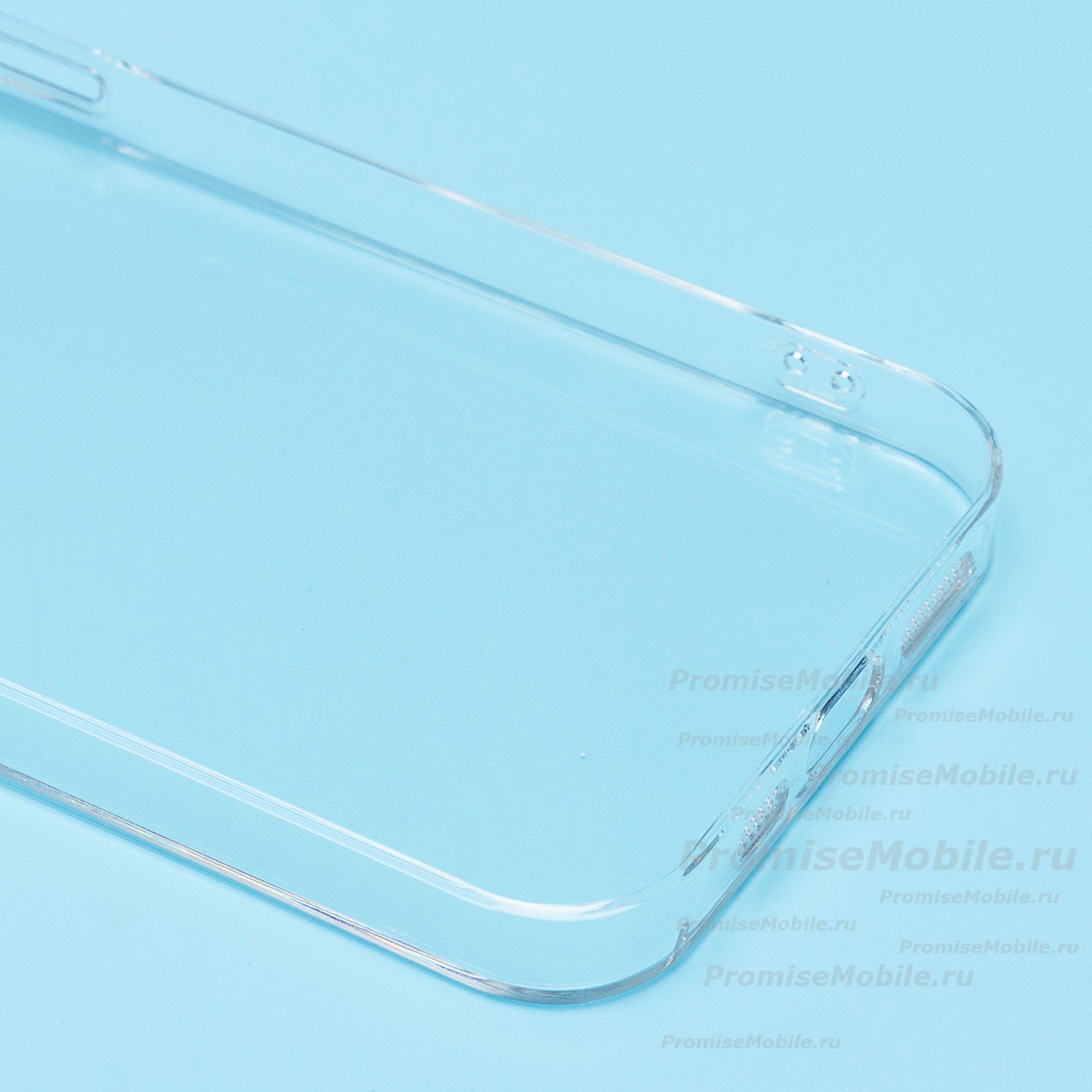 Чехол для Apple iPhone 12 Pro пластиковый с закрытой камерой <прозрачный> ― 