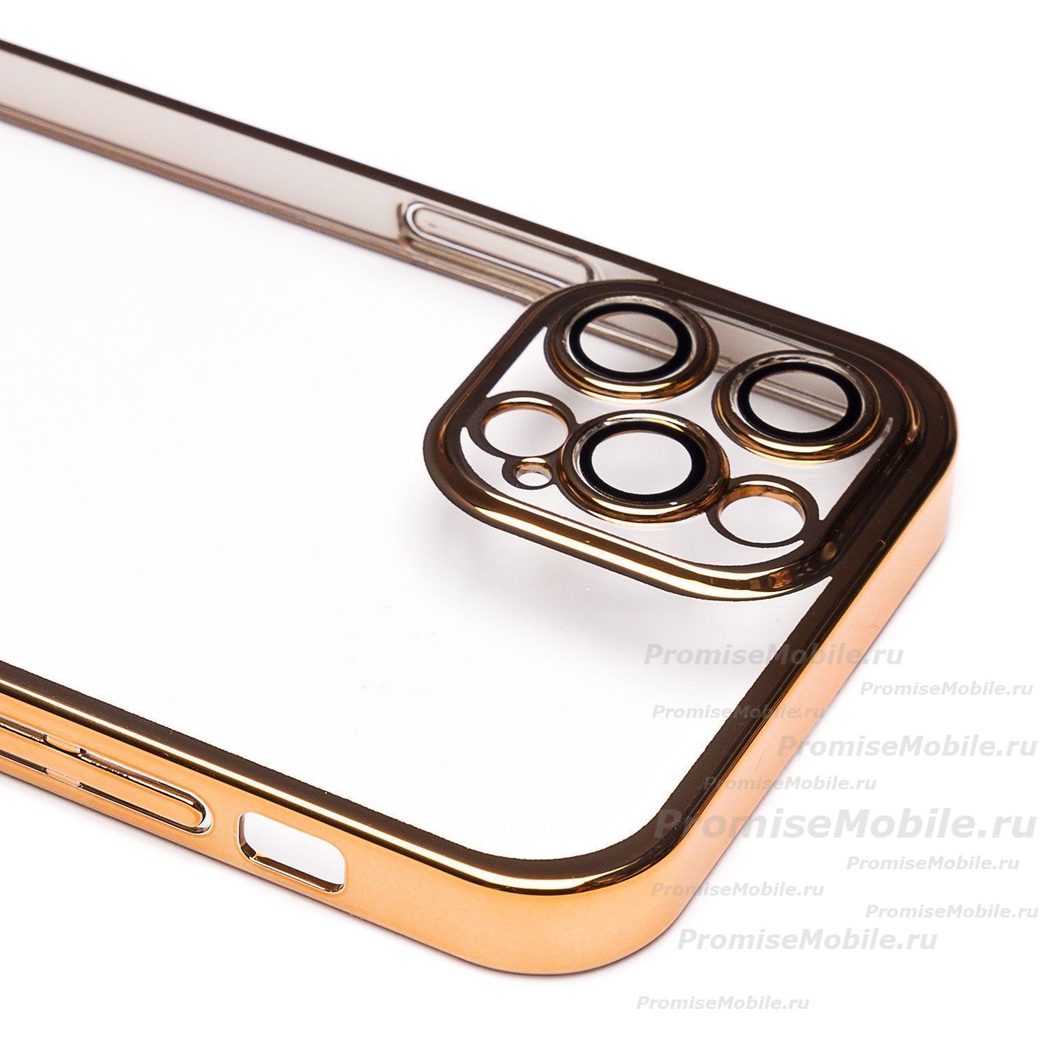 Чехол для Apple iPhone 12 Pro Max пластиковый с закрытой камерой <золотой> ― 