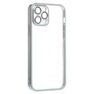 Чехол для Apple iPhone 12 Pro Max пластиковый с закрытой камерой <зеленый>