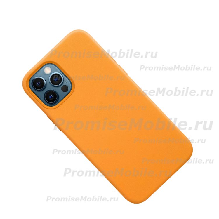 Чехол для Apple iPhone 12 Pro Max Leather MagSafe <золотой апельсин> (премиум) ― 