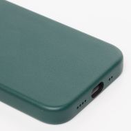 Чехол для Apple iPhone 12 mini экокожа MagSafe <темно-зеленый>