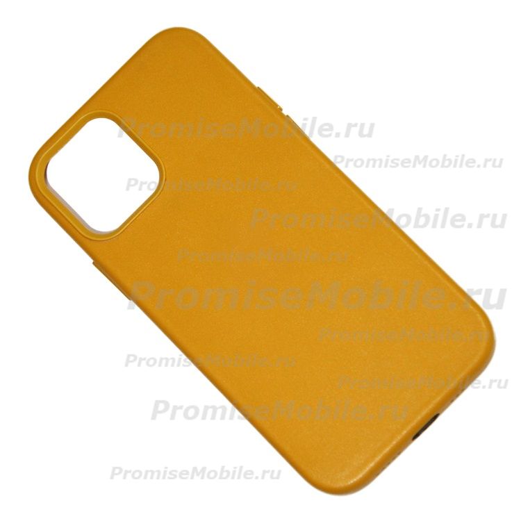 Чехол для Apple iPhone 12 mini Leather MagSafe <золотой апельсин> (премиум) ― 