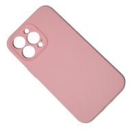 Чехол для Apple iPhone 13 Pro силиконовый Soft Touch с закрытой камерой <светло-розовый> (премиум)
