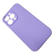Чехол для Apple iPhone 13 Pro силиконовый Soft Touch с закрытой камерой <светло-фиолетовый> (премиум)