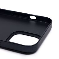 Чехол для Apple iPhone 13 Pro Max пластиковый рифленый <черный>