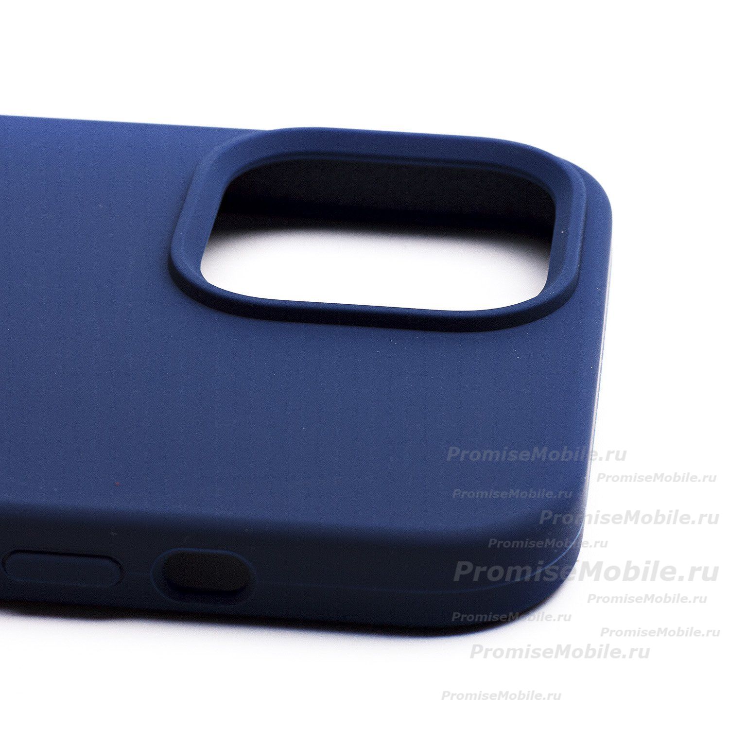 Чехол для Apple iPhone 13 Pro Max силиконовый Soft Touch <темно-синий> (премиум) ― 