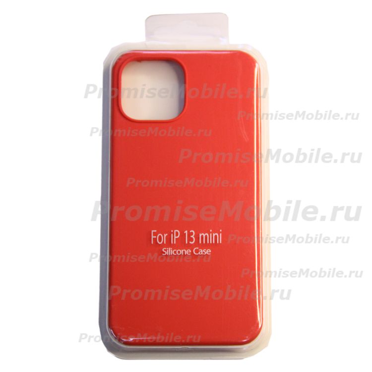 Чехол для Apple iPhone 13 mini PromiseMobile силиконовый Soft Touch <красный> ― 