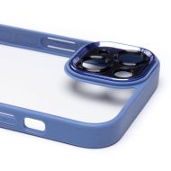 Чехол для Apple iPhone 14 пластиковый с закрытой камерой №2 <голубой>