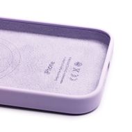 Чехол для Apple iPhone 14 силиконовый MagSafe (анимация работает) <светло-фиолетовый> (премиум)