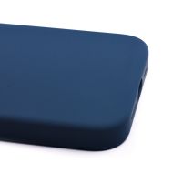 Чехол для Apple iPhone 14 силиконовый MagSafe (анимация работает) <синий> (премиум)