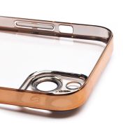 Чехол для Apple iPhone 14 Plus пластиковый с закрытой камерой <золотой>