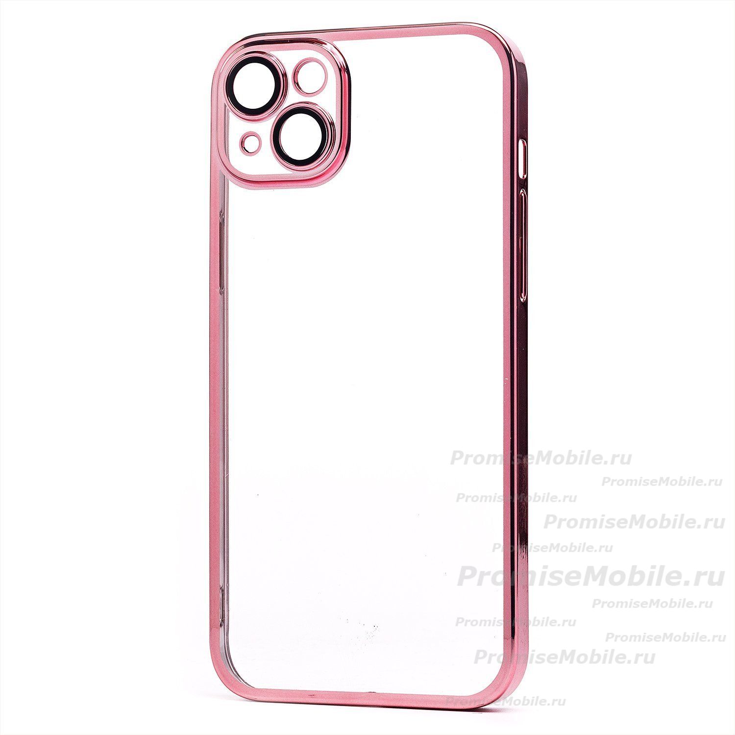 Чехол для Apple iPhone 14 Plus пластиковый с закрытой камерой <розовое золото> ― 