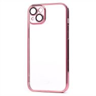 Чехол для Apple iPhone 14 Plus пластиковый с закрытой камерой <розовое золото>