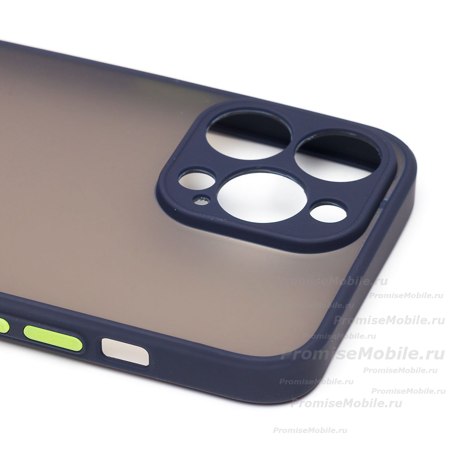 Чехол для Apple iPhone 14 Pro Max пластиковый с окантовкой <синий> ― 