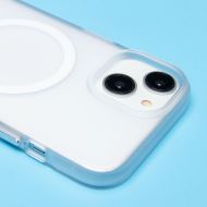 Чехол для Apple iPhone 15 пластиковый MagSafe №5 <белый>