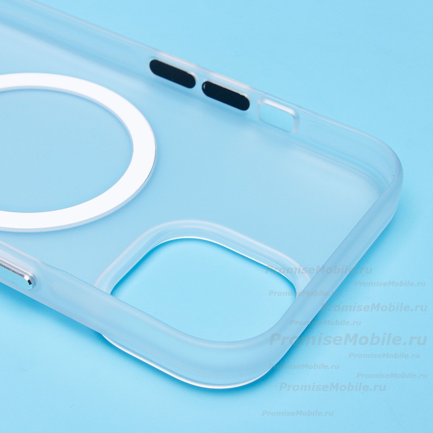 Чехол для Apple iPhone 15 пластиковый MagSafe №5 <белый> ― 