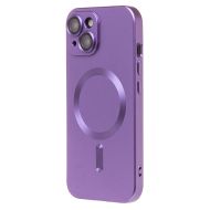 Чехол для Apple iPhone 15 силиконовый Matte MagSafe <пурпурный>