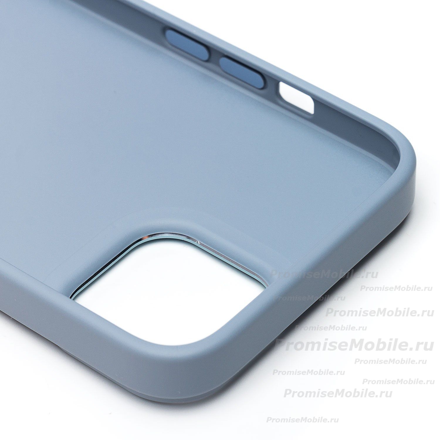Чехол для Apple iPhone 15 Plus силиконовый матовый №6 <серый> ― 