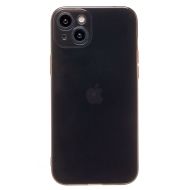 Чехол для Apple iPhone 15 Plus силиконовый ультратонкий <прозрачно-черный>