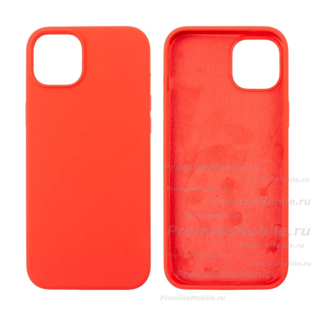 Чехол для Apple iPhone 15 Plus PromiseMobile силиконовый Soft Touch <красный> ― 