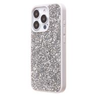 Чехол для Apple iPhone 15 Pro пластиковый Posh Shine <серебристый>