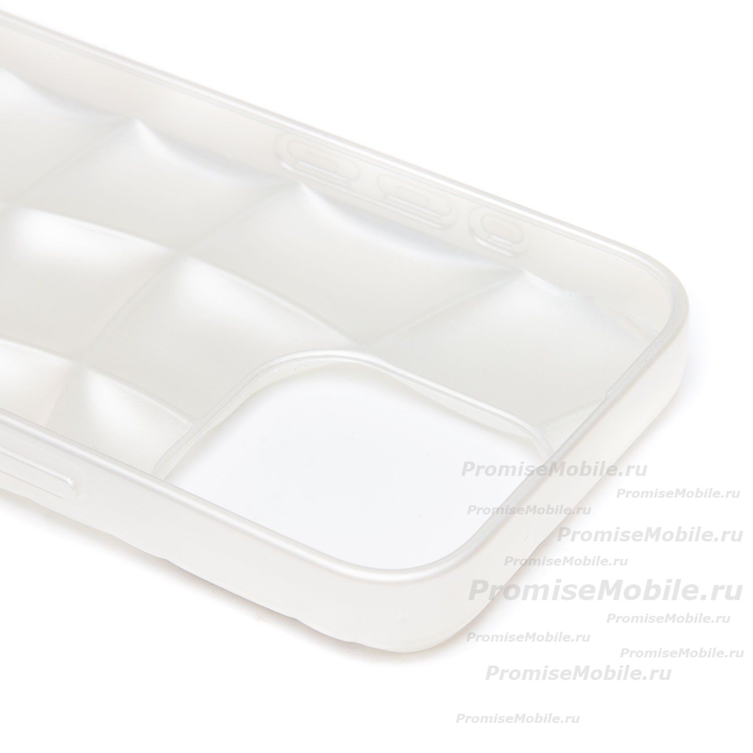 Чехол для Apple iPhone 15 Pro силиконовый серия чешуя <белый> ― 