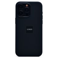 Чехол для Apple iPhone 15 Pro Max силиконовый MagSafe (анимация работает) <черный> (премиум)