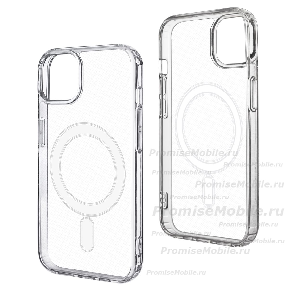 Чехол для Apple iPhone 15 Pro Max PromiseMobile силиконовый MagSafe <прозрачный> ― 