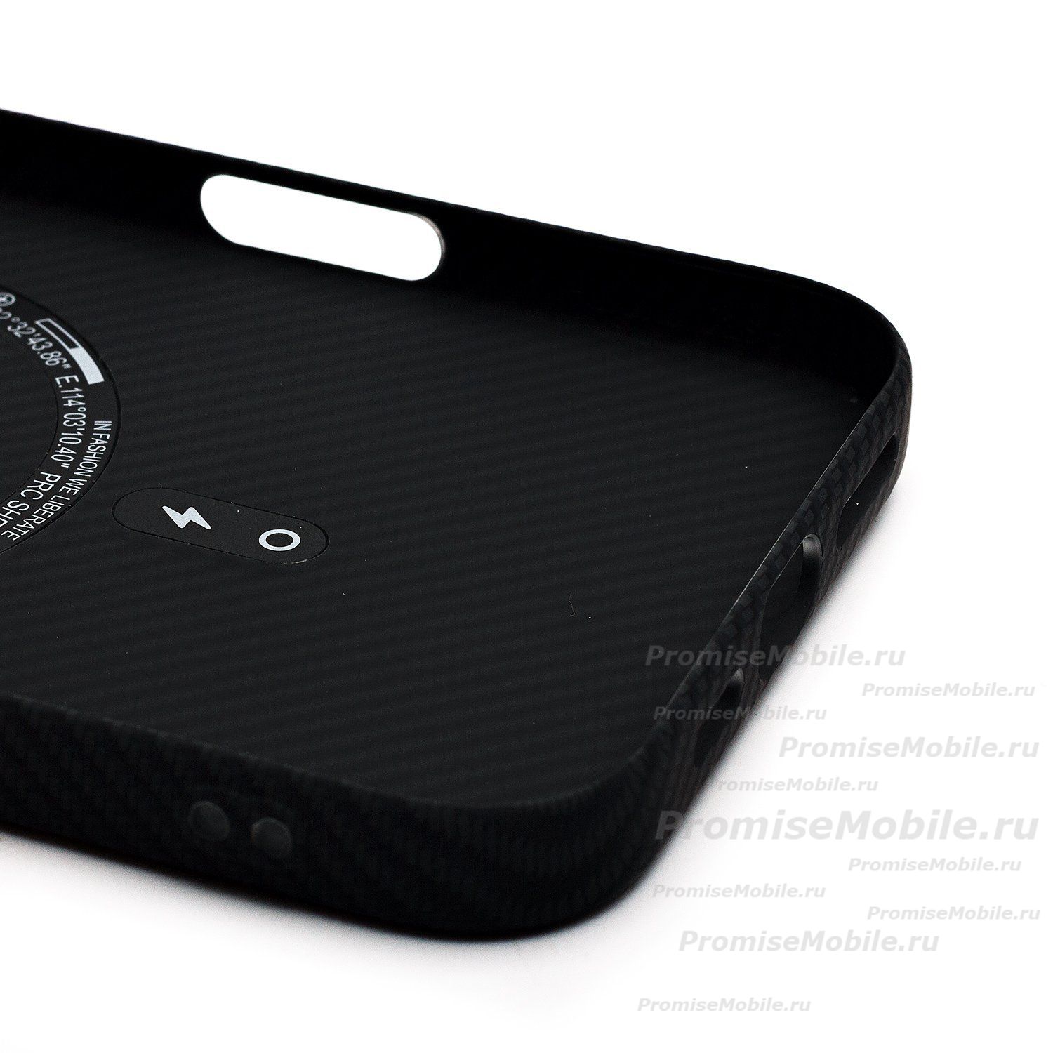 Чехол для Apple iPhone 16 Plus пластиковый Luxo Carbon (рис. 123) ― 