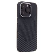 Чехол для Apple iPhone 16 Pro пластиковый Luxo Carbon (рис. 124) <черный>