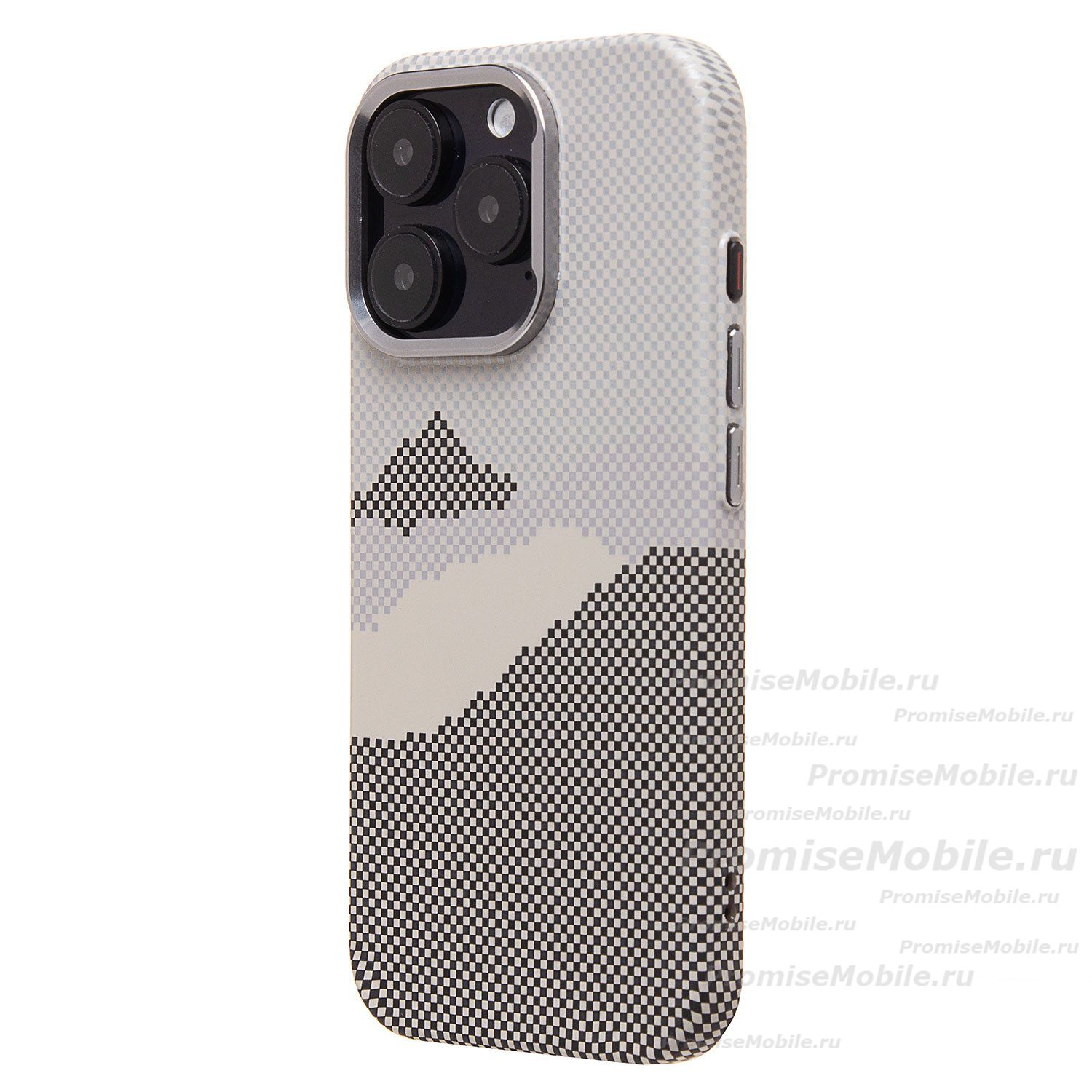 Чехол для Apple iPhone 16 Pro пластиковый Luxo Carbon (рис. 125) ― 