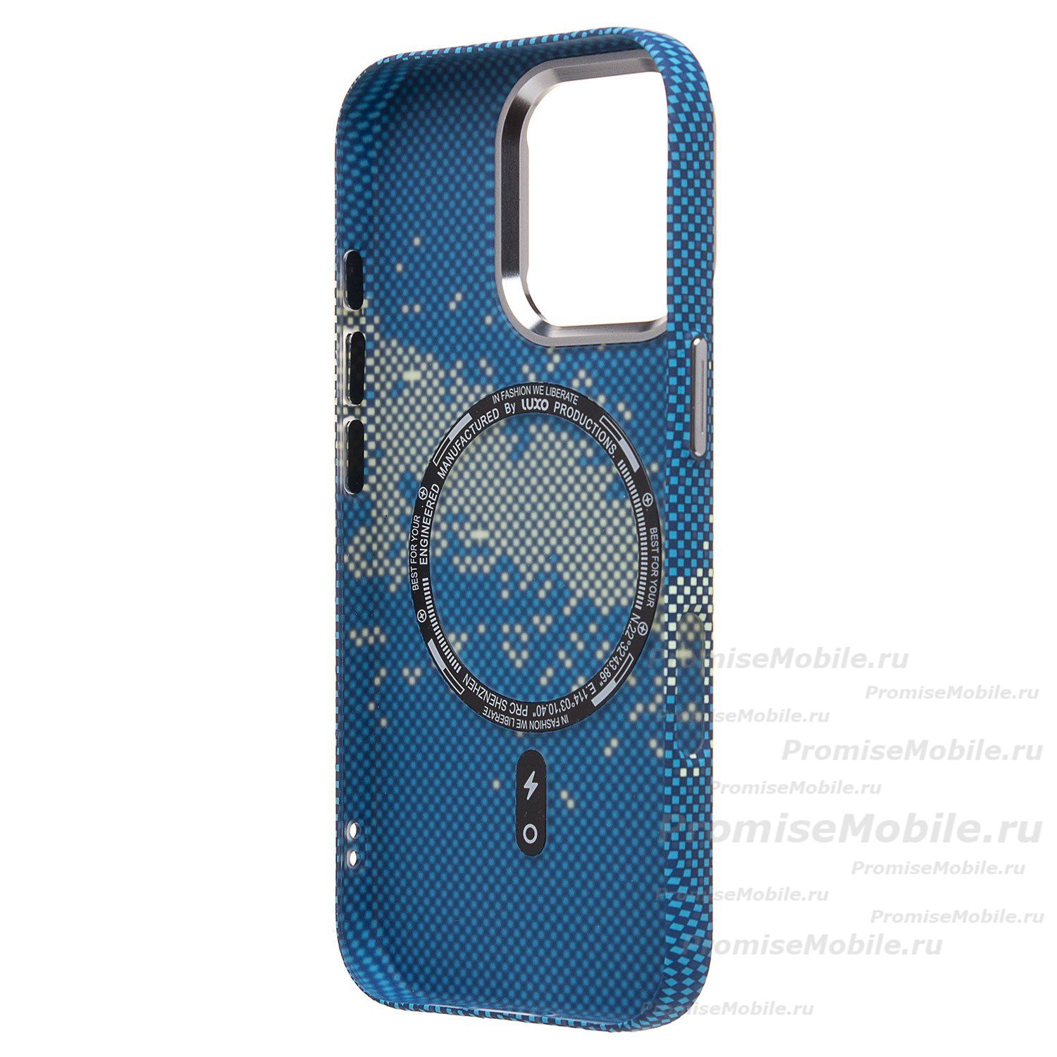 Чехол для Apple iPhone 16 Pro пластиковый Luxo Carbon (рис. 135) ― 
