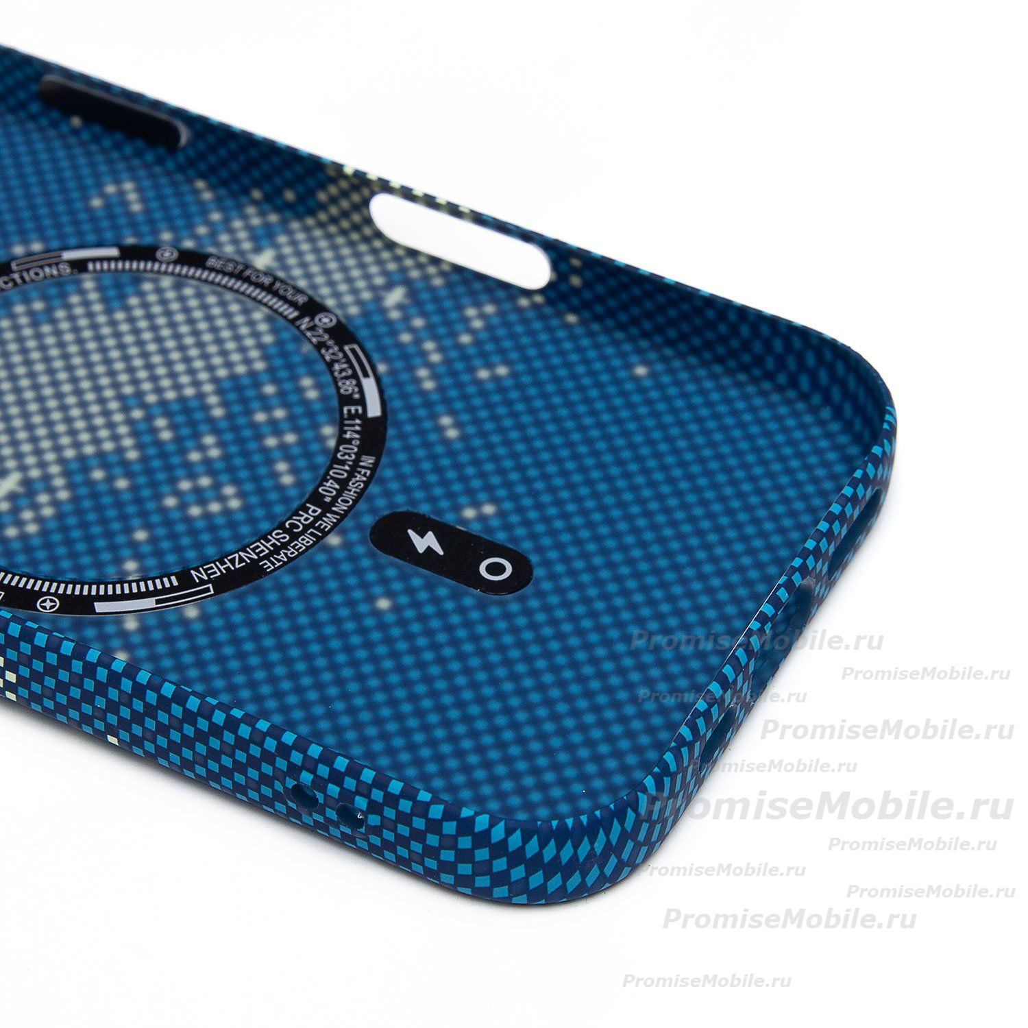 Чехол для Apple iPhone 16 Pro пластиковый Luxo Carbon (рис. 135) ― 