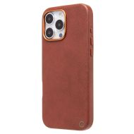 Чехол для Apple iPhone 16 Pro Max натуральная кожа MagSafe <коричневый>